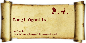Mangl Agnella névjegykártya